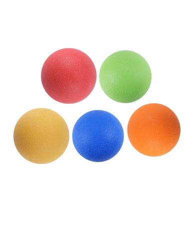 Fomiyes 5st lacrosse balls Yoga accessories peanut massage ball yoga accessories yoga-ball rehabilitation equipment pilates accessories tissue foot massage ice hockey. 6.5x6.5cm As shown