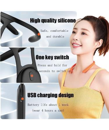 NeckEase Ultrasound Lymphatic Massage Device - Soothing Neck Instrument for Pain Relief | Black - Buy Online on GoSupps.com