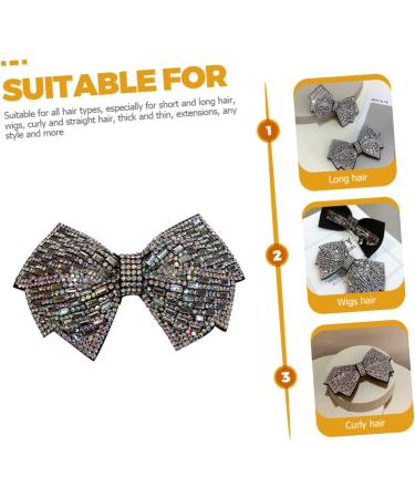 Beaupretty Hair Rhinestone Butterfly Hair Clip hair bows hair clips Hair Accessory rhinestone hair bows women bows clip bows hairpins hair for women rhinestones spring girl issue Card - Buy Online on GoSupps.com