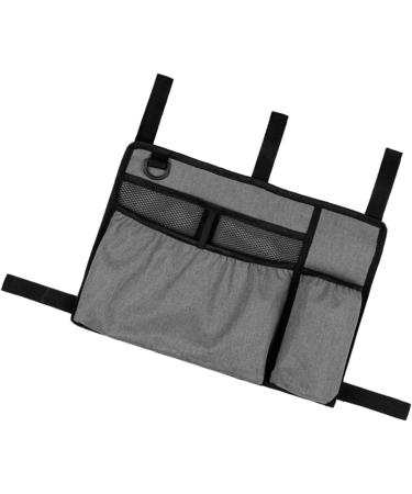 Versatile Use Wheelchair Armrest Storage Bag Holds Phone and Wallets Bags Secure Zipperes Closure Home Accessory Grey - Buy Online on GoSupps.com