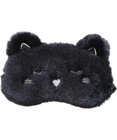 Zeiwohndc Plush White Dog Sleep Mask - Cute Cartoon Animal Design | Satin Lined Blindfold for Home & Travel - Buy Online on GoSupps.com