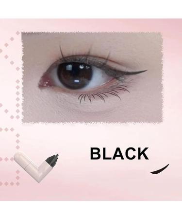 Makeup pads for eyeliner wings stencil shape sturdy double stick holding antidry stand for easy eyebrows Black - Buy Online on GoSupps.com