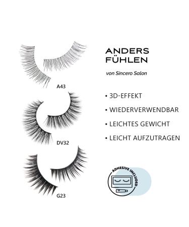 SINCERO SALON Mink False Eyelashes Set - 3 Pairs of 3D Natural & Glamour Fake Lashes for Stunning Looks - International Shipping Available - Buy Online on GoSupps.com