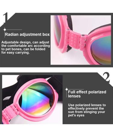 N/ A 2 Pcs Dog Goggles Adjustable Strap Dog Goggles Eye wear Protection for Travel Skiing Black UV Protection Waterproof Sunglasses for Dog (Black) - Buy Online on GoSupps.com