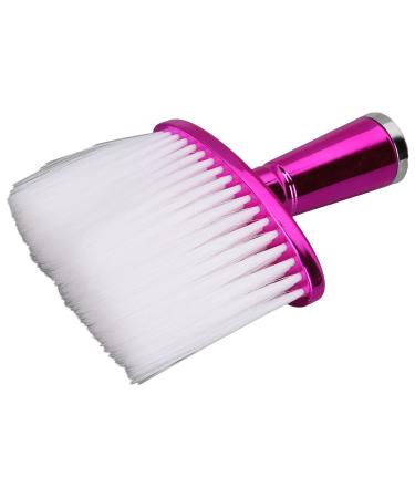 Hair Cutting Brush Barber Brush Neck Duster Rosy Red Lightweight Soft Fiber Bristles for Barber for Hair Salon