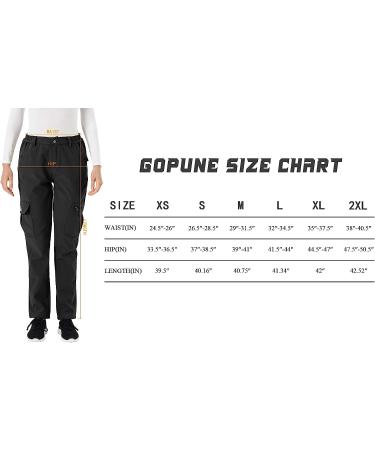 Gopune Women's Waterproof Windproof Insulated Ski Pants - Black Small - Buy Online on GoSupps.com