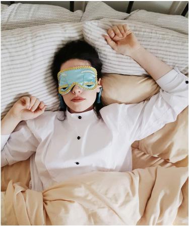 Utopiat Audrey Style Blue Sleep Mask - Gift Boxed Woman's Inspired BAT Design - Buy Online on GoSupps.com