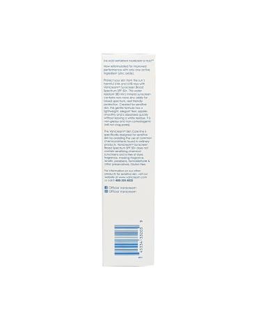 Vanicream Sunscreen Broad Spectrum SPF 50+ 3 Ounce (Pack of 2) - Ultimate Sun Protection Combo - Buy Online on GoSupps.com