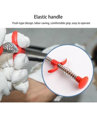 Toilet Unclog Tool - Hose Removal Plumbing Stick with 4 Claws for Unclogging - Reaching Assist Grabber Pick Up Tool for Cleaning Bathroom Kitchen Shower Drain Haoying 0.9 Meters - Buy Online on GoSupps.com