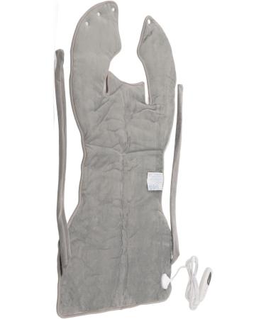 Fast Heating Electric Heating Cushion | Plush Soft Neck Wrap & Heating Pillow | 6 Gears Adjustable | 37x22in Silver Gray - Buy Online on GoSupps.com
