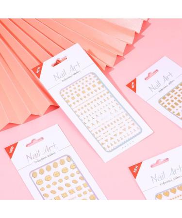 Nail Art Geometric Lines Stripe Silver Gold Nail Art Decoration Shining Decals 3D Nail Sticker Transfer Stickers(2) Style2 - Buy Online on GoSupps.com