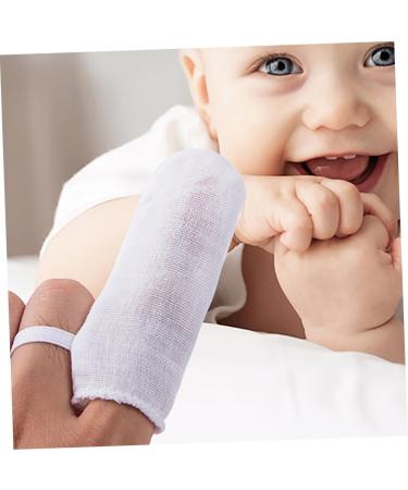 Minkissy 18-Piece Gauze Fingerlings Mouth Cleaner & Baby Toothbrush for 6-12 Months - Soft Rubber Fabric Tongue Cleaner for Newborns - International Shipping Available - Buy Online on GoSupps.com
