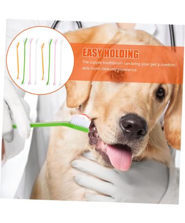 BESPORTBLE 24 Pcs Double Head Dog Toothbrush Pet Dual-head Brush Pet Toothbrush Pet Toothpaste Pet Oral Dogs Pp 1 count (Pack of 1) As Shownx3pcs - Buy Online on GoSupps.com
