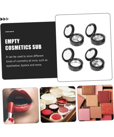 FOMIYES 30 Pcs Eye Shadow Box Eyeshadow Empty Cosmetics Case Plastic Highlighter Case Shell Pack Travel mediumx5pcs Blackx5pcs - Buy Online on GoSupps.com
