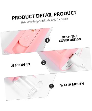 BELLIFFY 1 Set Hydrating Instrument Hydrating Mister Face Steamer Portable Humidifiers Handy Sprayer Abs Pink 12X4.5X4.3cm - Buy Online on GoSupps.com