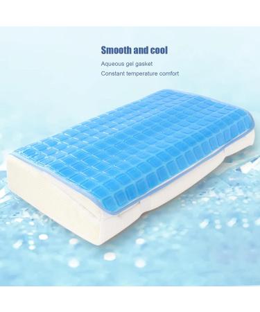Syrisora Cooling Gel Pillow Mat Soft Cushion Flexible and Foldable for Summer Ideal for Home and Beauty Salons - Buy Online on GoSupps.com
