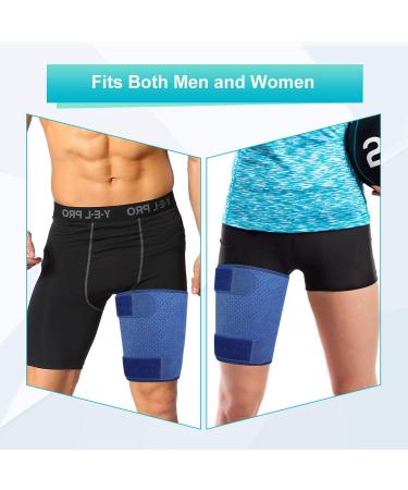 Thigh Support Bandage for Strains | Compression Thigh Tape with Velcro Fastener for Men & Women - Buy Online on GoSupps.com