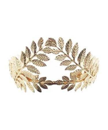 Gold Leaf Headband Metal Leaves Bride Wedding Headpiece Head Wear Accessories for Women