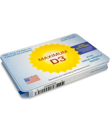 Maximum D3 13 000 IU 5 Capsules Total (5-Week Supply) Packaging May Vary  - Buy Online on GoSupps.com