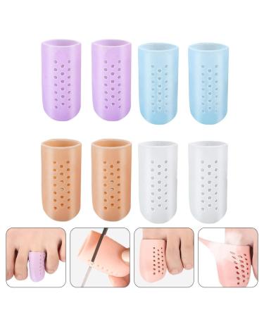 4 Pairs FRCOLOR Toe Gel Caps Big Toe Protector - 1.7x1.7cm - Buy Online on GoSupps.com