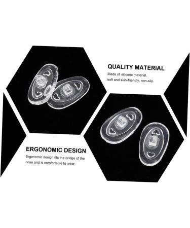 40 Pairs Silicone Eyeglass Nose Pads - Clear Glasses Nose Guards & Cushions for Comfort | International Shipping - Buy Online on GoSupps.com