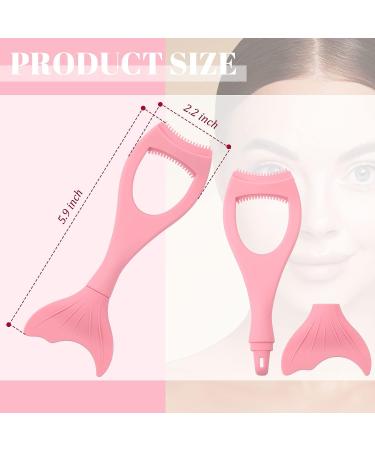3 Pcs Mascara Shield Applicator Set | Silicone Mermaid Design | Eyelash Separator Tool for Women and Girls - Purple/Pink/Blue - Buy Online on GoSupps.com