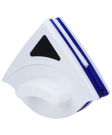 Double-sided magnetic window brush cleaner flexible wiper with three-sided design easy to rub corners suitable for simply glazed windows