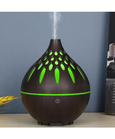 Shop Desk Humidifier & Essential Oil Diffuser - 160ml Wood Grain Aromatherapy Cool Mist with 7 Color Lights - Perfect for Home Use (Dark - Buy Online on GoSupps.com