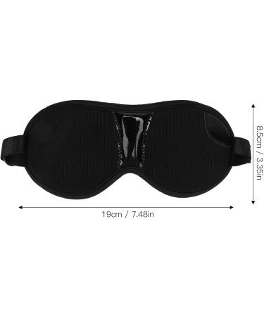 Black Soft Polyester Magnet Blindfold for Comfortable Home Use - Adjustable Size - Buy Online on GoSupps.com