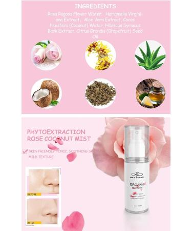 M&A Beauty Organic Rose Water Toner 100ml - Soothing Face Mist for Hydration & Redness Reduction | International Shipping Available - Buy Online on GoSupps.com