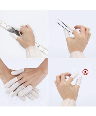300 Pcs Large Latex Finger Cots - Disposable Rubber for Injured/Cracked Finger Sports - White Latex Finger Cots - Buy Online on GoSupps.com