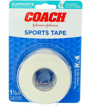 Johnson & Johnson 1.5 inch Coach Athletic Tape - Professional Grade Support Tape - Buy Online on GoSupps.com