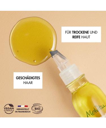 Melvita Organic Argan Oil - Face Body and Hair Care - Nourishes Protects and Tightens - Slows Skin Aging - 100% Natural - 50ml - Buy Online on GoSupps.com