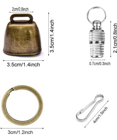 Yitaocity 2Pack Retro Brass Bell Dog Cat Collar Bell Pet Bells Cow Horse Sheep Grazing Copper Bells Cattle Farm Animal Loud Bronze Bell Pet Anti-Theft Bell with Pet Anti- Lost Tags Tubes - Buy Online on GoSupps.com