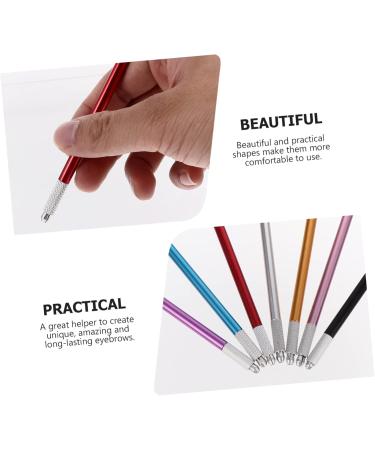 Hemoton 21 Pcs Metal Embroidery Pen Eyebrow Pencil Metal Pencil Makeup Tools Single Head Manual Pen Plastic - Buy Online on GoSupps.com