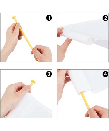 Webeedy Standard Practice Golf Flag - Solid Nylon | Portable Golf Target Flags for Yard & Putting Green - 20.1x14.2 White - Buy Online on GoSupps.com