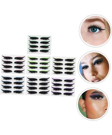 SOESFOUFU 28 Pairs Glitter Eyeliner Water Proof Tape Lashes Eyeliner Stickers Plastic Applique Strip 1 count (Pack of 1) As Shown 1 - Buy Online on GoSupps.com