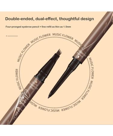 2 In 1 Magic 4-Tip Eyebrow Pencil Eyebrow Magic Pen Eyebrow 4 Tip Brow Pencil 3D Waterproof And Sweat-proof Microblading Eyebrow Pencil Contouring Pen For Natural Makeup Last All Day(Gray) - Buy Online on GoSupps.com