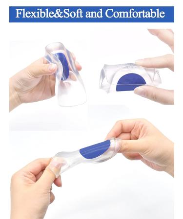 INSFENI Gel Heel Pads - Heel Cups for Women's Shoes - Relief for Heel Pain, Bone Spurs, Plantar Fasciitis - Blue (Large) - Buy Online on GoSupps.com