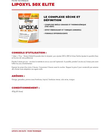 LIPOXYL 50X Elite Grease Burner (Grenadine) - Buy Online on GoSupps.com