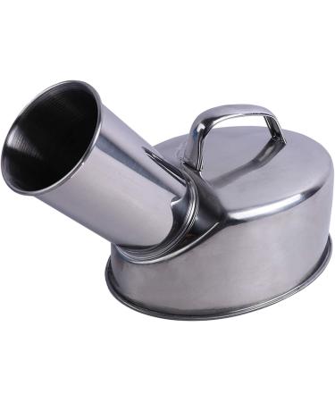 Urinal Thick Stainless Steel Material Burr-Free Portable Elderly Driver Men's Urinal 1300ML Happy - Buy Online on GoSupps.com