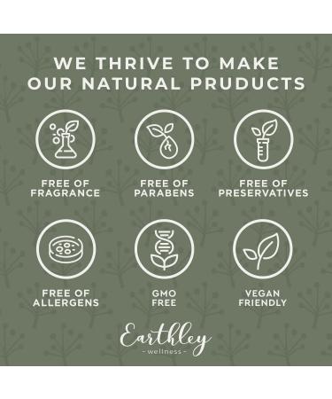 Earthley Wellness Whipped Body Butter - Vanilla Bean | Nourishing Plant-Based Skin Hydration | Assorted Scents (8oz - Buy Online on GoSupps.com