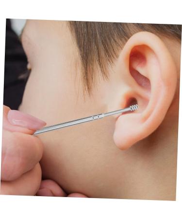 Stainless Steel Ear Cleaning Tool Set - 2 Sets of 7 Pieces, Spring Silver Ear Picking Spoon and Scraper - Healeved Ear Care Kit - Buy Online on GoSupps.com