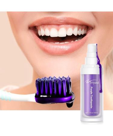 Purple Toothpaste Teeth Whitener | Advanced Stain Remover & Color Corrector for a Bright Smile - Gentle on Enamel - Buy Online on GoSupps.com