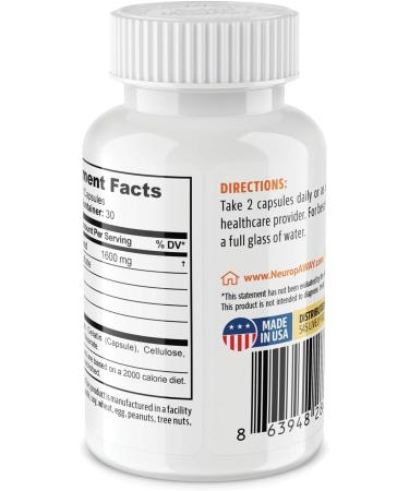 NeuropAWAY Kidney Support Supplement with Agmatine Sulfate L-Novaline L-Ornithine L-Citrulline Provides Fast Powerful Kidney Support 60CT 60 Count (Pack of 1) - Buy Online on GoSupps.com
