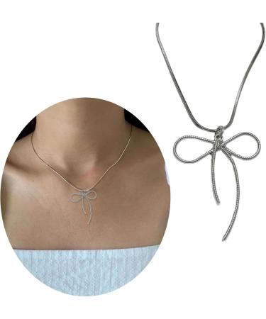 Oralgos Elegant Fashion Necklace - Stylish Snake Bone Choker with Loop Trailer for a Cool Collarbone Look - International Shipping - Buy Online on GoSupps.com