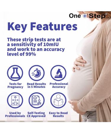 10 x Ultra Early 10mIU Pregnancy Test Strips - Tests 6 Days Earlier - 10 Count - Buy Online on GoSupps.com