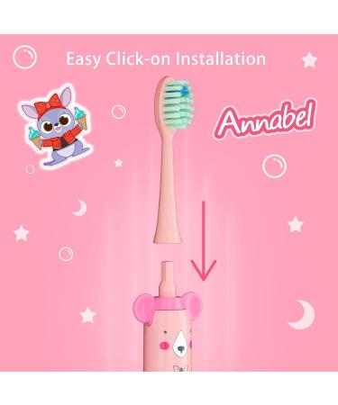 NELL&WELL 6-Piece Pink Replacement Toothbrush Heads for NW-006/NW-007 Sonic Electric Toothbrush - Buy Online on GoSupps.com