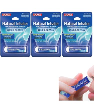 3PK Aromatherapy Inhaler Nasal Congestion Relief Natural Oils Remedy Travel Size - Buy Online on GoSupps.com