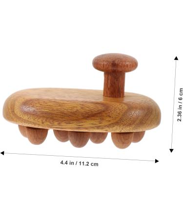 Tovinanna Sandalwood Meridian Brush & 12 Pearl Thigh Massager | Gua Sha Wood Spa Tools for Body Massage & Femininity - Buy Online on GoSupps.com